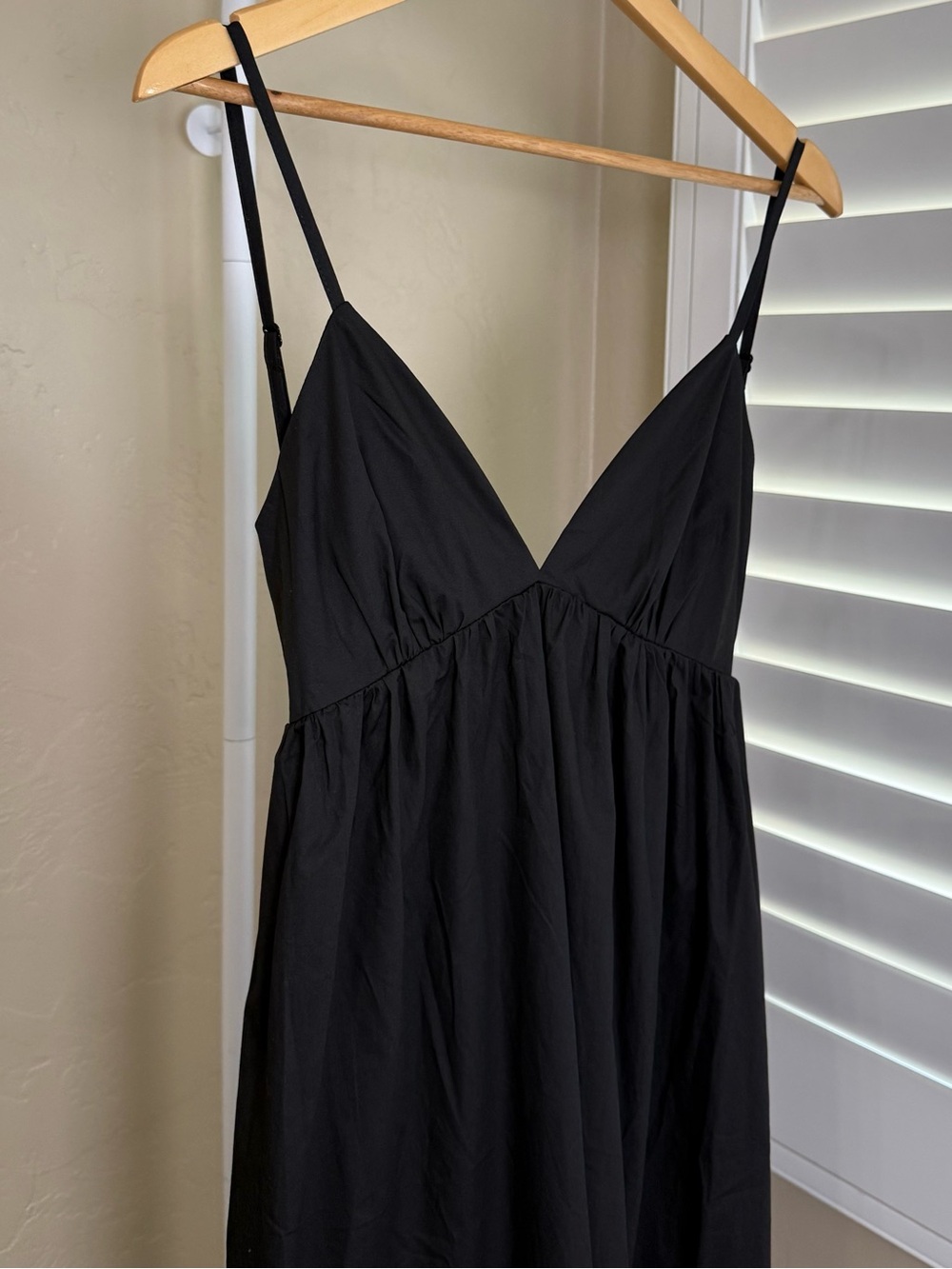 Commense Black Backless 100% Cotton Midi Maxi Dress Small NWT - Picture 7 of 11